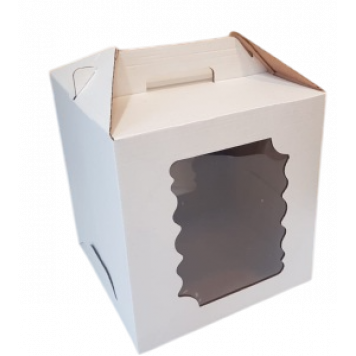 Коробка 24*24*26 с окнами и ручкой