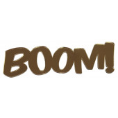 Бенто-топпер / BOOM! / акрил зеркальный золото