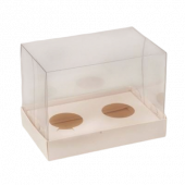Коробка 2 капкейка 16*10*12 купол