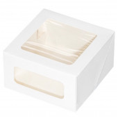 Коробка 18*18*10 белая с окнами