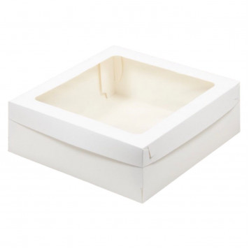 Коробка 20*20*7 с окном КРЫШКА