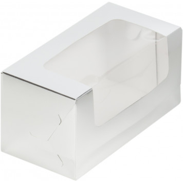 Коробка для кекса 20*10*10 серебро