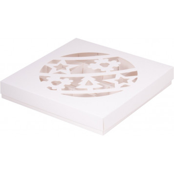 Коробка для пряника 20*20*3,5 Новый год