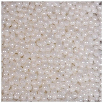 Посыпка Шарики белые 4мм, 50г