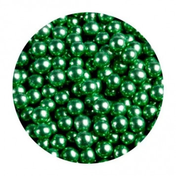Посыпка Шарики Зеленые металл 5мм
