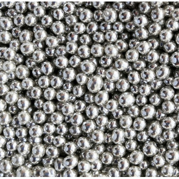 Посыпка Шарики серебро Италия 5мм, 50гр