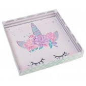 Коробка для кондитерских изделий с PVC крышкой  «Волшебных моментов», 18 х 18 х 3 см