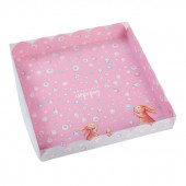 Коробка подарочная с PVC крышкой «Маленький сюрприз», 35 × 35 × 6 см