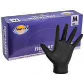Перчатки виниловые Черные М, 100шт
