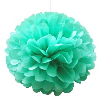 Помпон 25см бирюзовый
