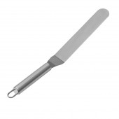 Кондитерская лопатка - палетка изогнутая Доляна, 31.5×3 см, рабочая часть 16.7 см, серебристая