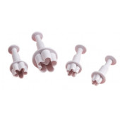 Набор плунжеров кондитерских 4 шт "Ромашка" 3,3/2,4/2,1/2 см