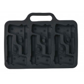 Форма для конд. украшений 6 ячеек 18,7х13,4х1,5 см (7,5х5,1 см) "Пистолет", цвет темно-серый