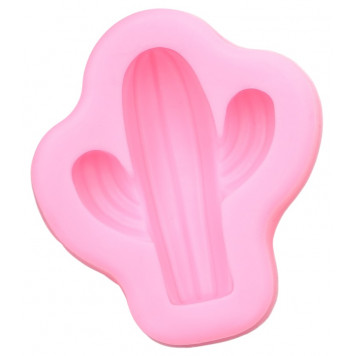 Молд 5x4,5x1,3 см "Кактус", цвет МИКС