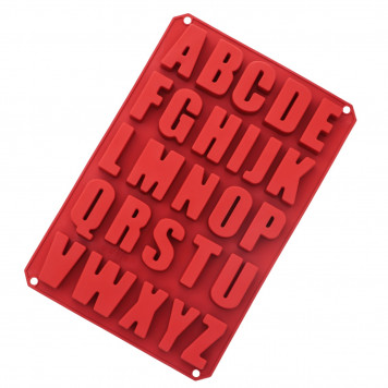 Форма для выпечки 26 ячеек ".Алфавит английский" 33,5х22,5х2,8 см, цвет МИКС