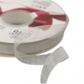 Лента Органза 15мм 100ярд Белый