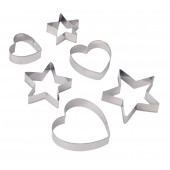 Набор форм для вырезания печенья 6 шт "Сердце, звездочка" 2599228