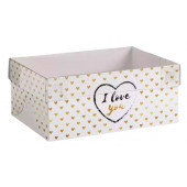 Коробка для капкейка I love you, 23 × 16 × 10 см