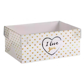 Коробка для капкейка I love you, 23 × 16 × 10 см