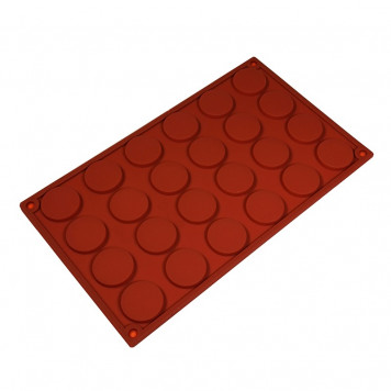 Форма силиконовая "Медаль" 35*5 мм, 24 ячейки