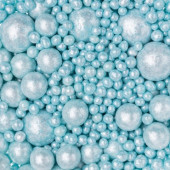 Посыпки Глиттер Пастельный лазурный микс, 50гр