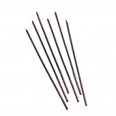 Свечи для торта, 6 штук «Сияние», чёрный, 17 см