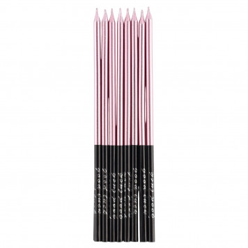 Свечи для торта «В твой особенный день», розовый, 8 шт., 14.9 х 0.5 см