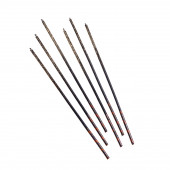 Набор свечей в торт, 6 штук "Сияние", жёлтый с чёрным, 17 см