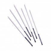 Набор свечей в торт, 6 штук "Серебро", 15 см