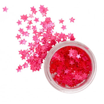 Глиттер фигурный сердца розовые, 0,5 г