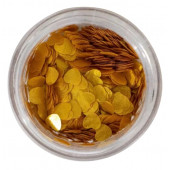 Глиттер фигурный сердца золотые, 0,5 г