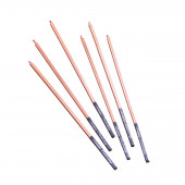 Набор свечей в торт, 6 штук "Золото", 15 см