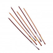 Свечи в торт, 6 штук Happy, 17 см, золотой с металликом