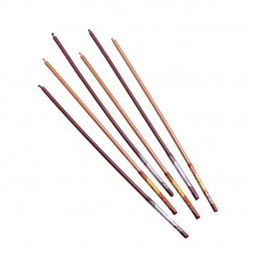 Свечи в торт, 6 штук Happy, 17 см, золотой с металликом