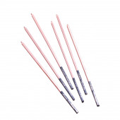 Набор свечей в торт, 6 штук "Розовый металлик", 15 см