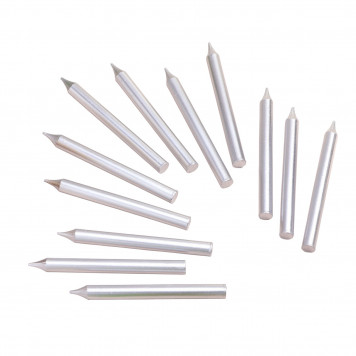 Свеча для торта «Спарк», 12 шт., 8 см, серебряный металлик