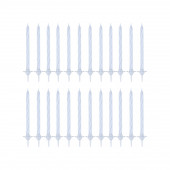 Свечи для торта, белые, 24 шт., 7 х 17 см.