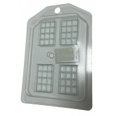 Форма пластиковая Плитка 40*27 плоская ячейка