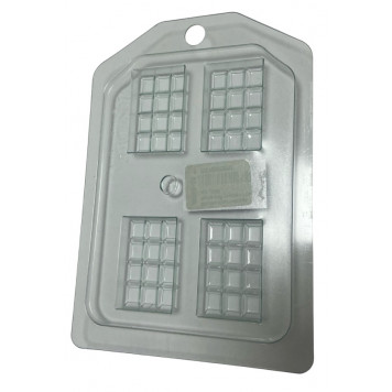 Форма пластиковая Плитка 40*27 плоская ячейка