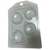 Форма пластиковая Зверюшки мультяшные мини