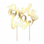 Топпер Bride to be золотой мт04