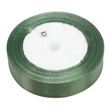 Лента Атласная Сатин 2см*25ярд Серая спаржа 1/10 1/400