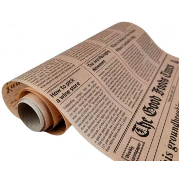 Пергамент в рулоне Газета 30см*10м