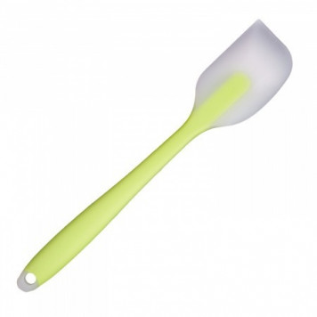 Лопатка силиконовая плотная 2-х цветная 28см