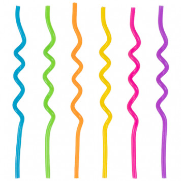 Свечи в торт Спираль ассорти 6шт, 16см