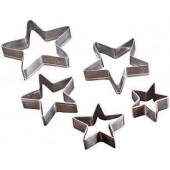 Набор металл вырезок Звезда 5шт