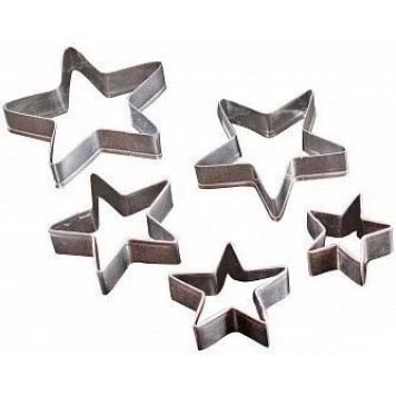 Набор металл вырезок Звезда 5шт