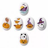 Медальоны Хэллоуин 35*25мм, 18шт