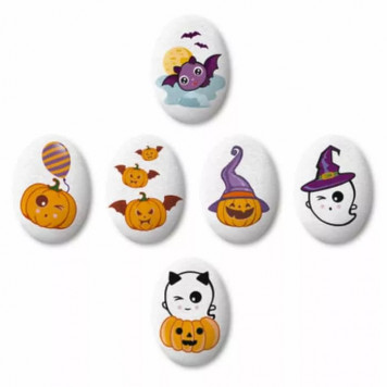 Медальоны Хэллоуин 35*25мм, 18шт