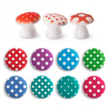 Фигурки Грибы 27*25мм, 18шт
